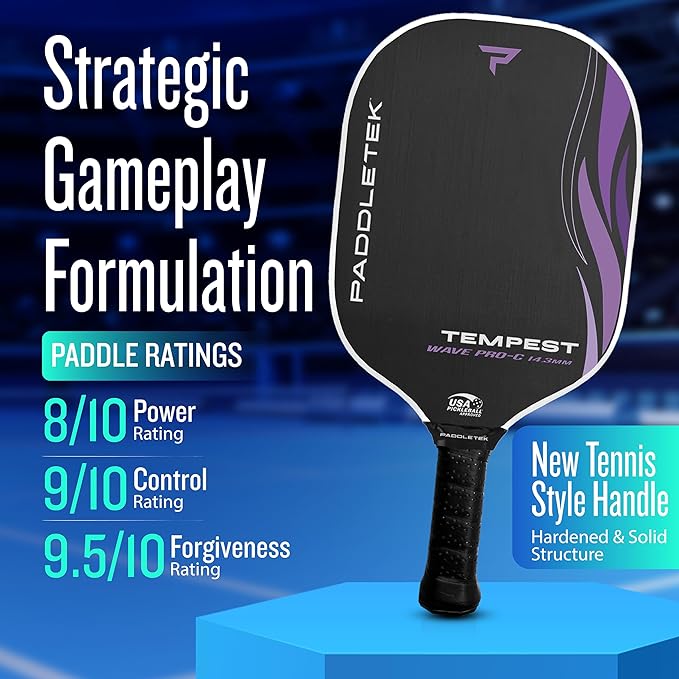 pickleball paddle for advanced players and pros best for control and spin approved official