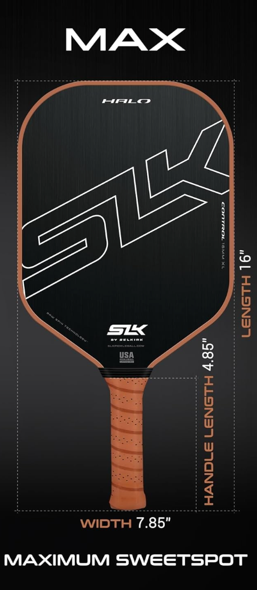 Selkirk SLK Halo Max best pickleball paddle for power