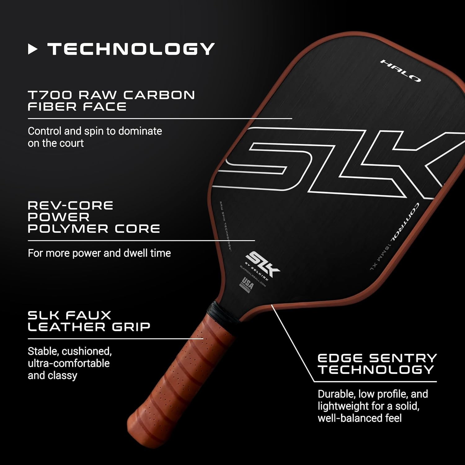 Selkirk SLK Halo Max best pickleball paddle for power carbon fiber